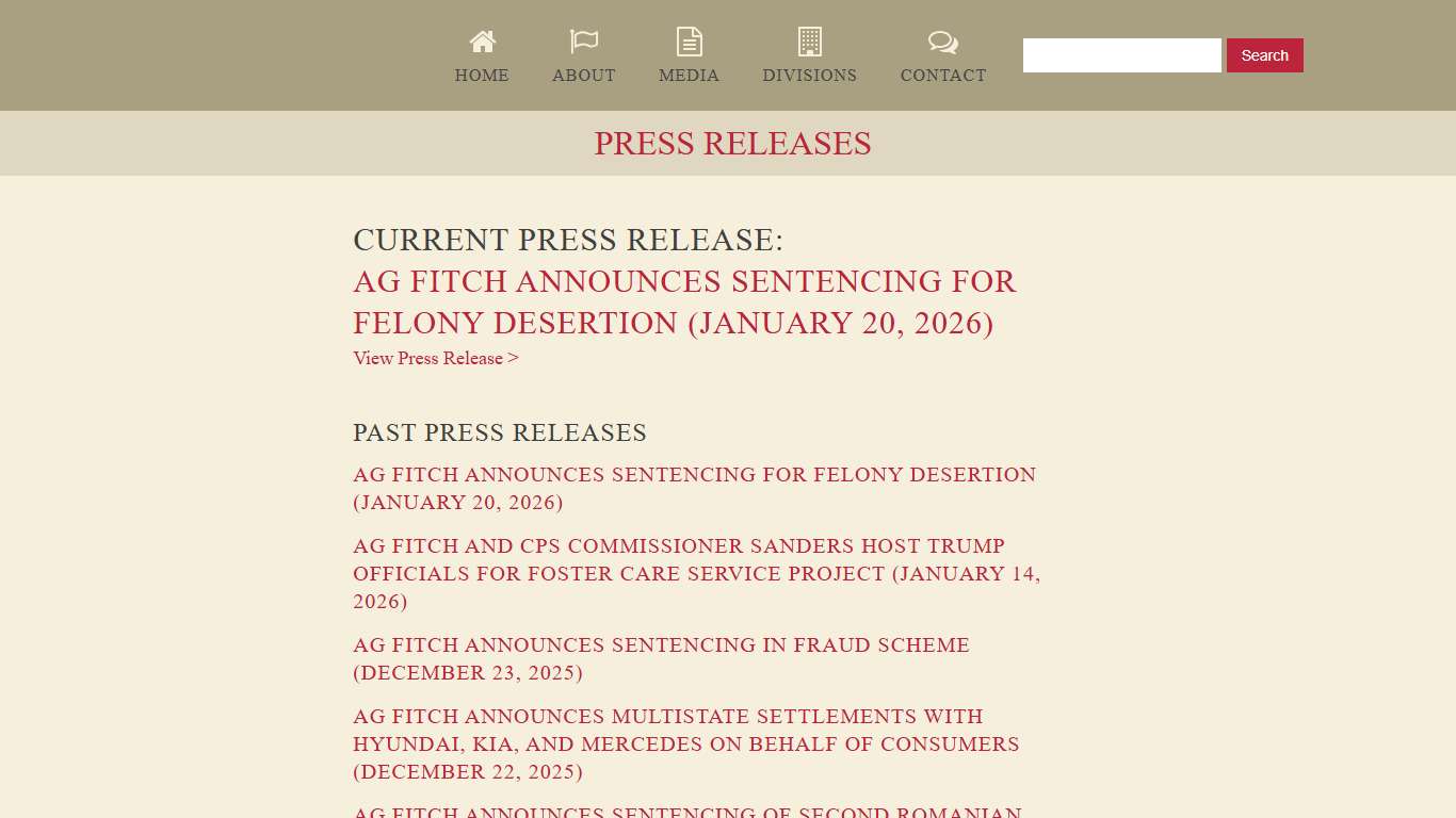 Press Releases - Attorney General Lynn Fitch