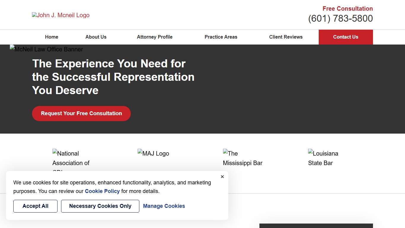 Trusted Attorneys Tammany Parish | Pike County Criminal Lawyer Law Office of John J. McNeil